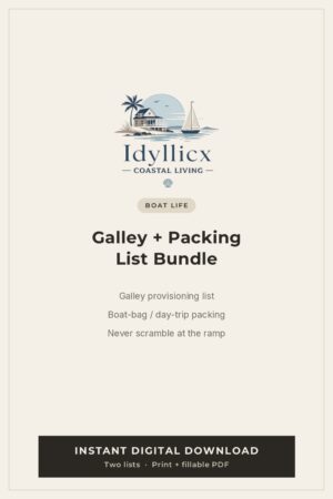 Galley Provisioning + Boat Bag Packing List Bundle