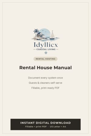 Coastal Rental House Manual Template