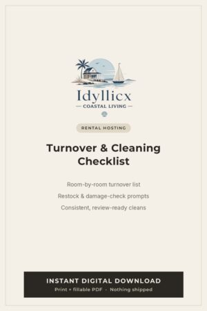 Turnover & Cleaning Checklist for STR Hosts
